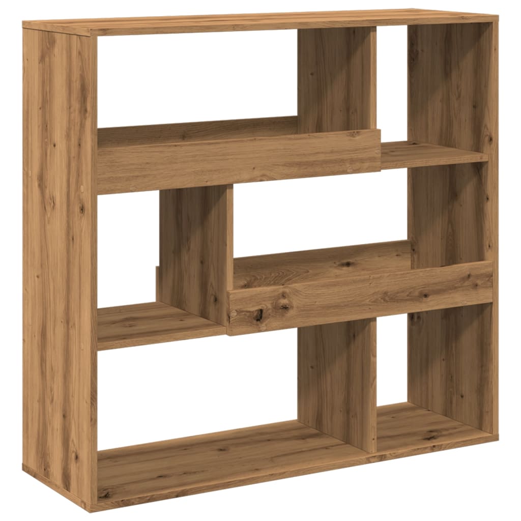 bogreol/rumdeler 100x33x94,5 cm håndlavet eg