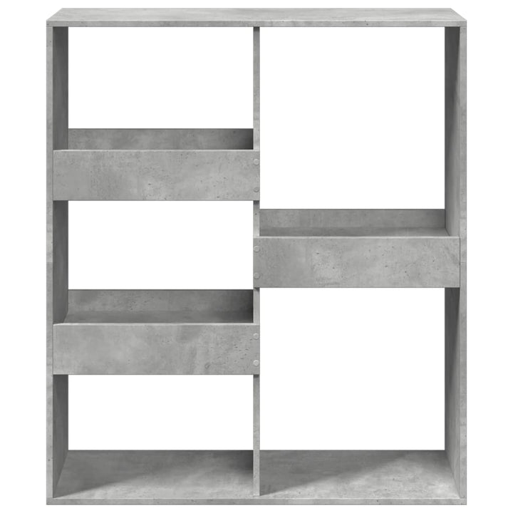bogreol/rumdeler 100x33x115 cm betongrå