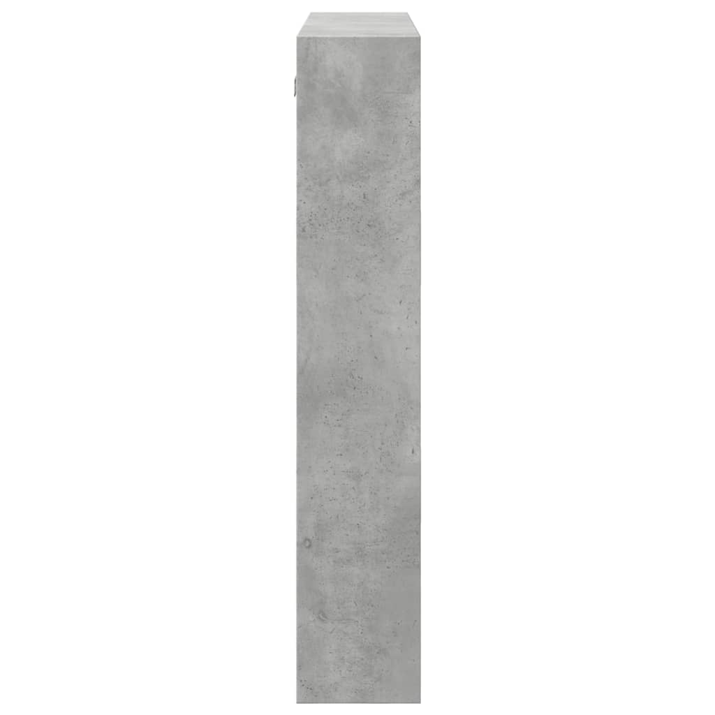 vægskab 80x15x80 cm konstrueret træ betongrå