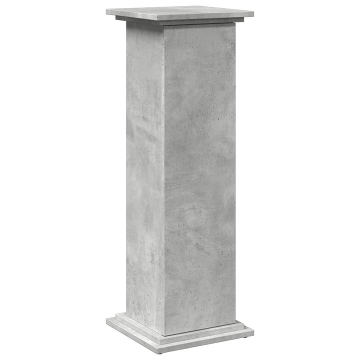 piedestal med opbevaring 31x30x90 cm konstrueret træ betongrå