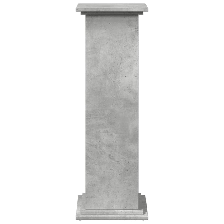 piedestal med opbevaring 31x30x90 cm konstrueret træ betongrå