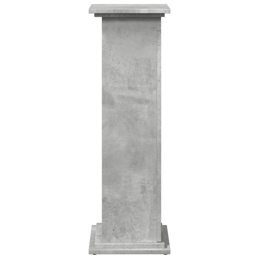 piedestal med opbevaring 31x30x90 cm konstrueret træ betongrå