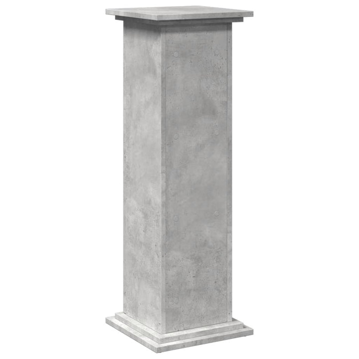 piedestal med opbevaring 31x30x90 cm konstrueret træ betongrå
