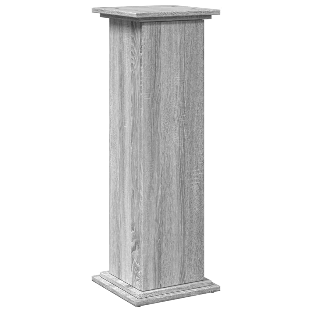 piedestal med opbevaring 31x30x90 cm konstrueret træ