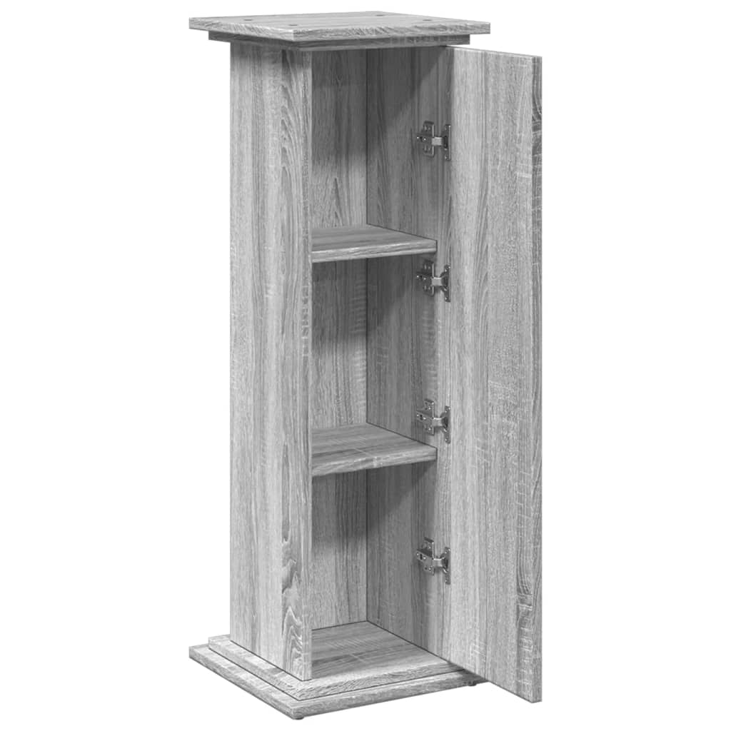 piedestal med opbevaring 31x30x90 cm konstrueret træ