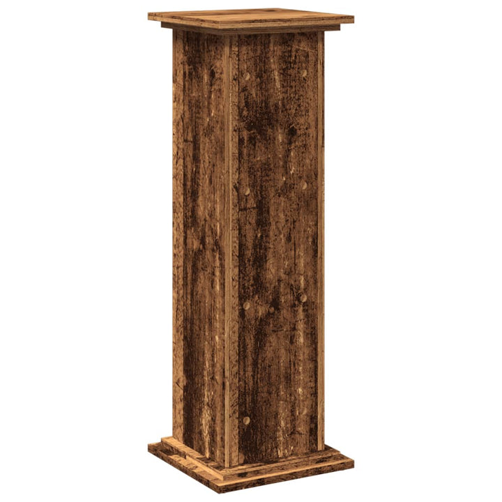 piedestal med opbevaring 31x30x90 cm konstrueret træ
