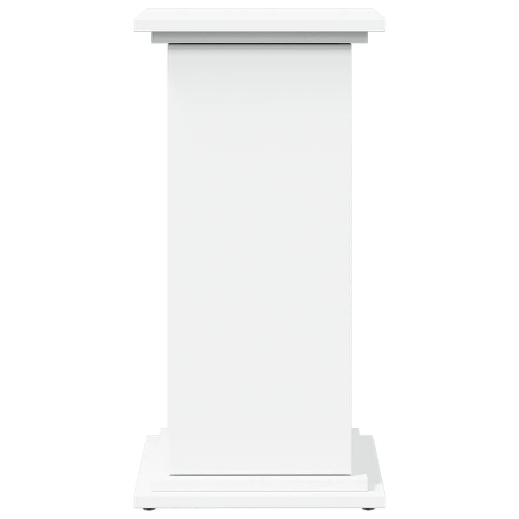 piedestal med opbevaring 31x30x60 cm konstrueret træ hvid