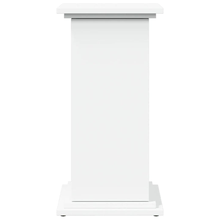 piedestal med opbevaring 31x30x60 cm konstrueret træ hvid