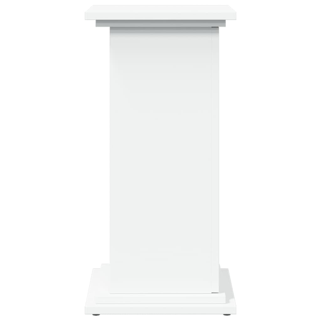piedestal med opbevaring 31x30x60 cm konstrueret træ hvid