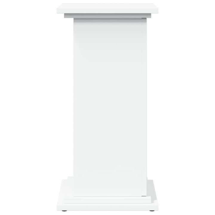 piedestal med opbevaring 31x30x60 cm konstrueret træ hvid