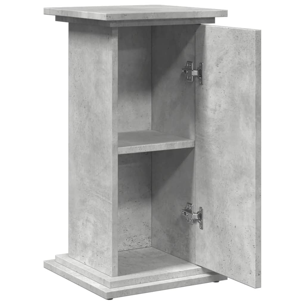 piedestal med opbevaring 31x30x60 cm konstrueret træ betongrå