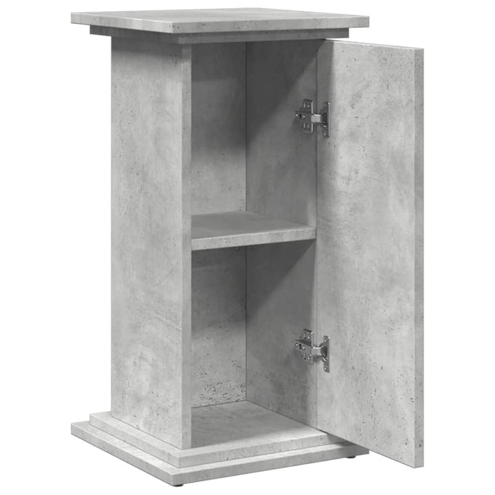 piedestal med opbevaring 31x30x60 cm konstrueret træ betongrå