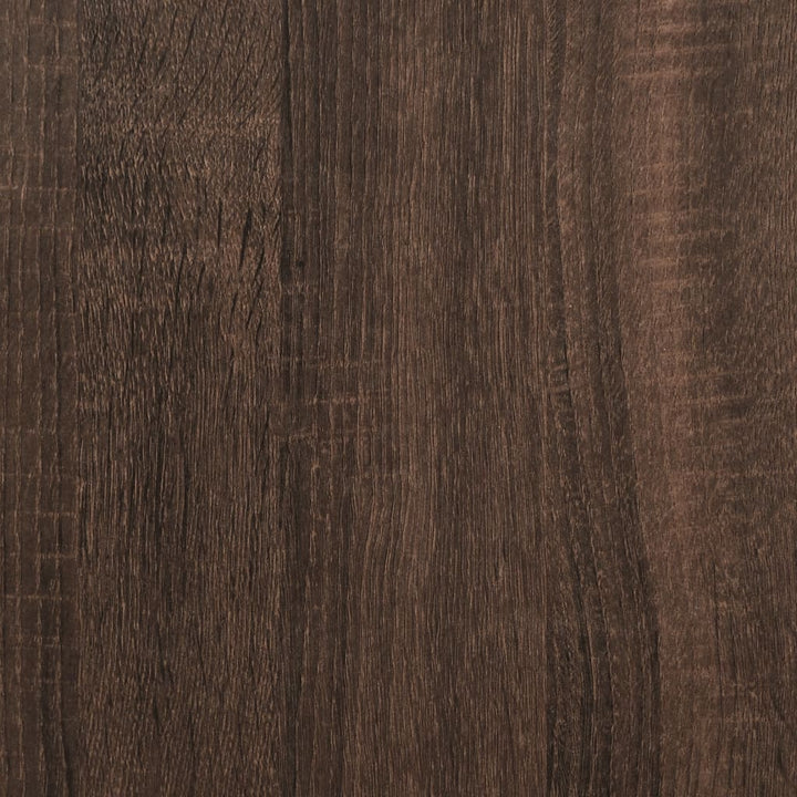 piedestal med opbevaring 31x30x60 cm konstrueret træ brun eg