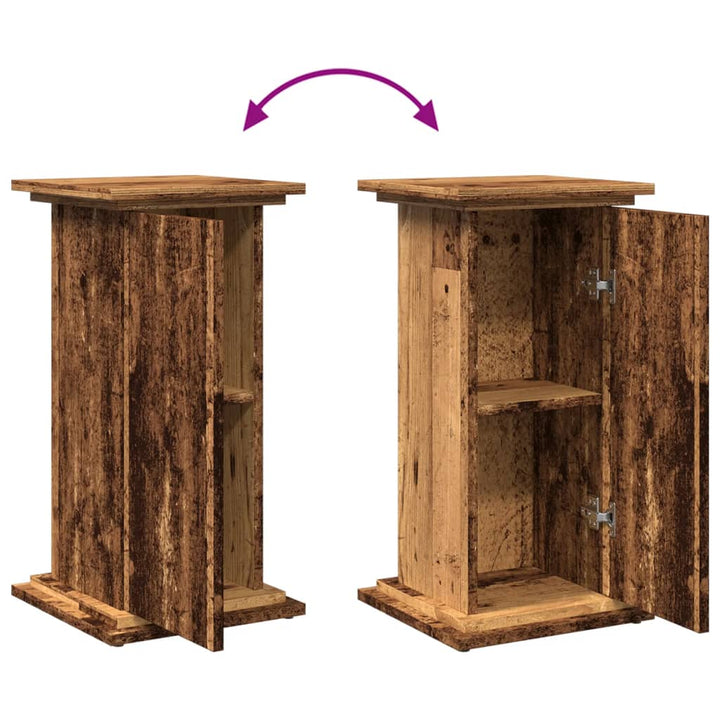 piedestal med opbevaring 31x30x60 cm konstrueret træ