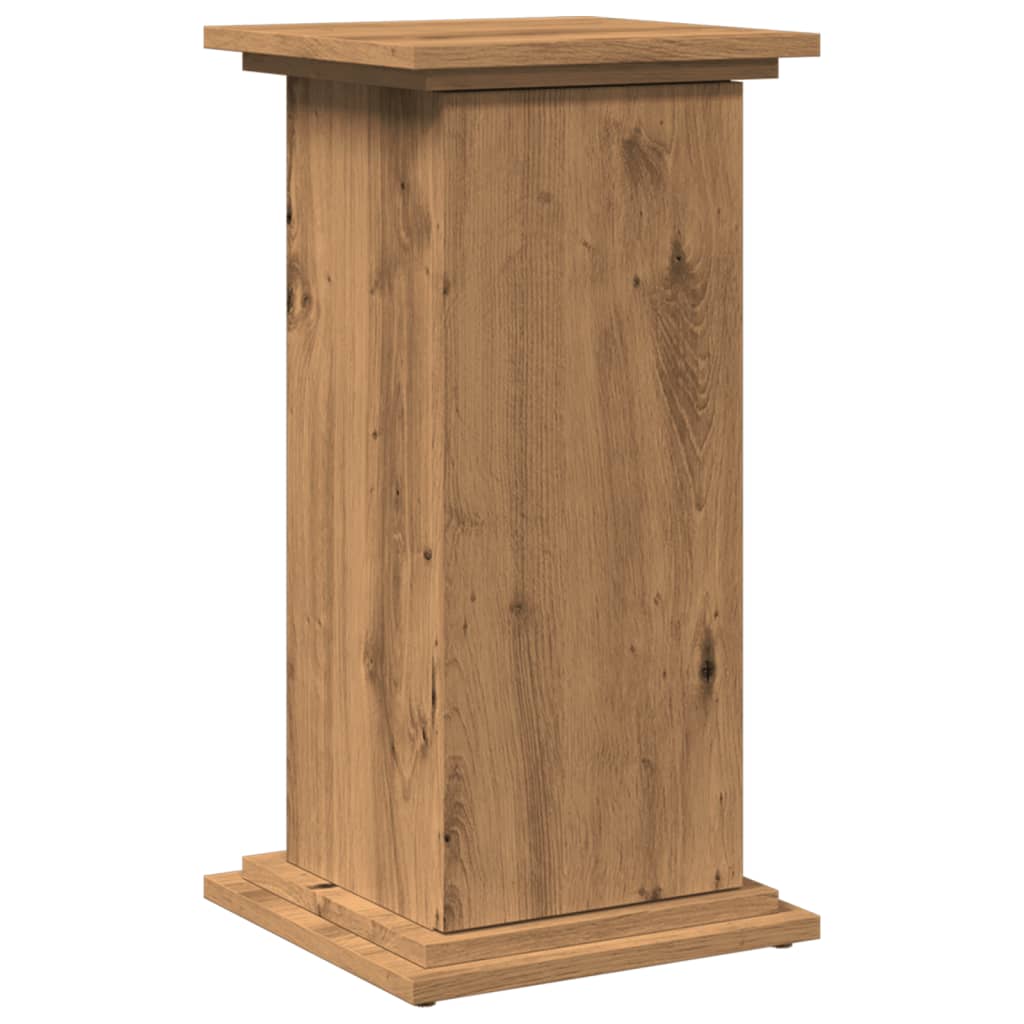 piedestal med opbevaring 31x30x60 cm konstrueret træ kunsteg