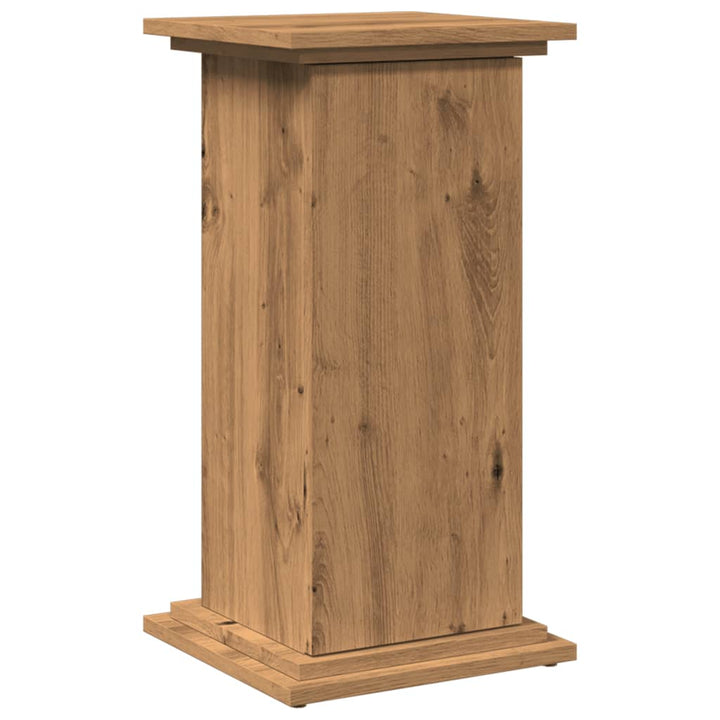 piedestal med opbevaring 31x30x60 cm konstrueret træ kunsteg