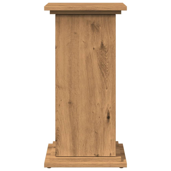 piedestal med opbevaring 31x30x60 cm konstrueret træ kunsteg