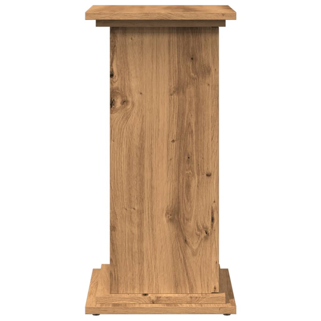 piedestal med opbevaring 31x30x60 cm konstrueret træ kunsteg