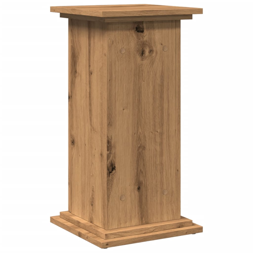 piedestal med opbevaring 31x30x60 cm konstrueret træ kunsteg
