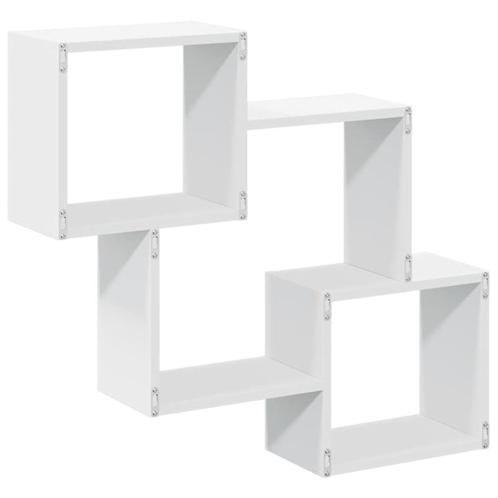 vægskab 78x18x71 cm konstrueret træ hvid