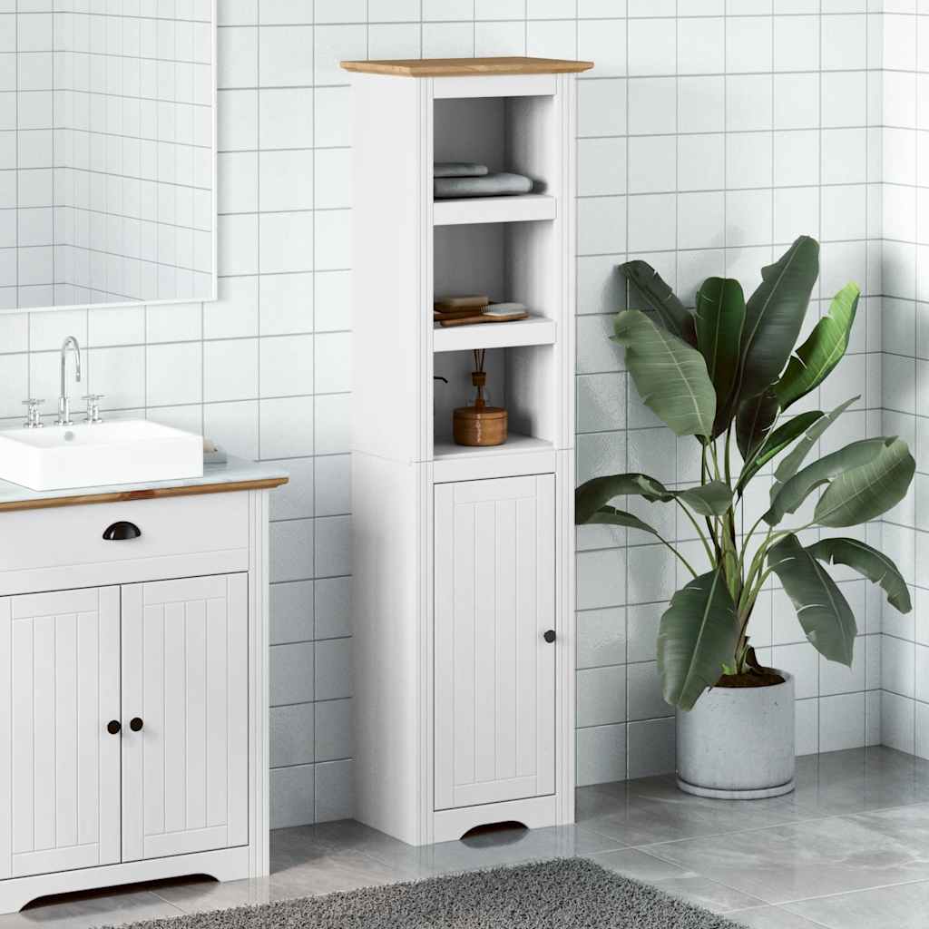 badeværelsesskab BODO 44x30x160 cm hvid og brun