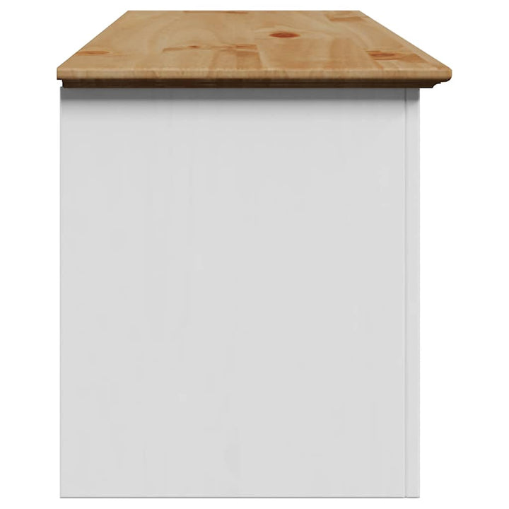 gangbænk BODO 114x40x45 cm hvid og brun