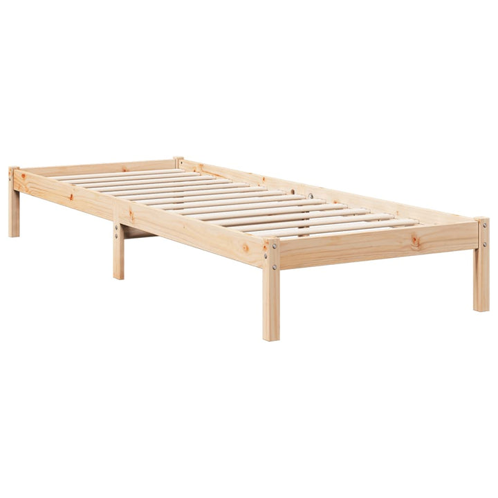 ekstra lang sengeramme uden madras 80x210 cm massivt fyrretræ