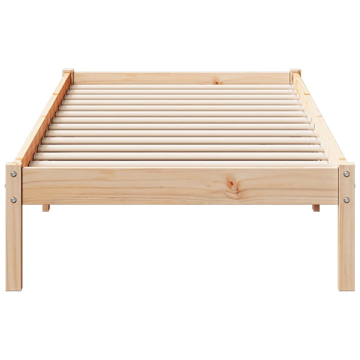 ekstra lang sengeramme uden madras 80x210 cm massivt fyrretræ