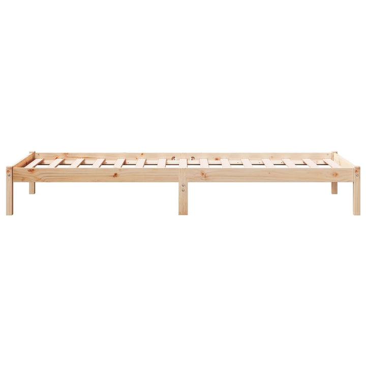 ekstra lang sengeramme uden madras 80x210 cm massivt fyrretræ