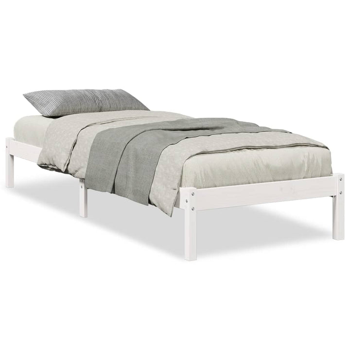 ekstra lang sengeramme uden madras 80x210 cm massivt fyrretræ
