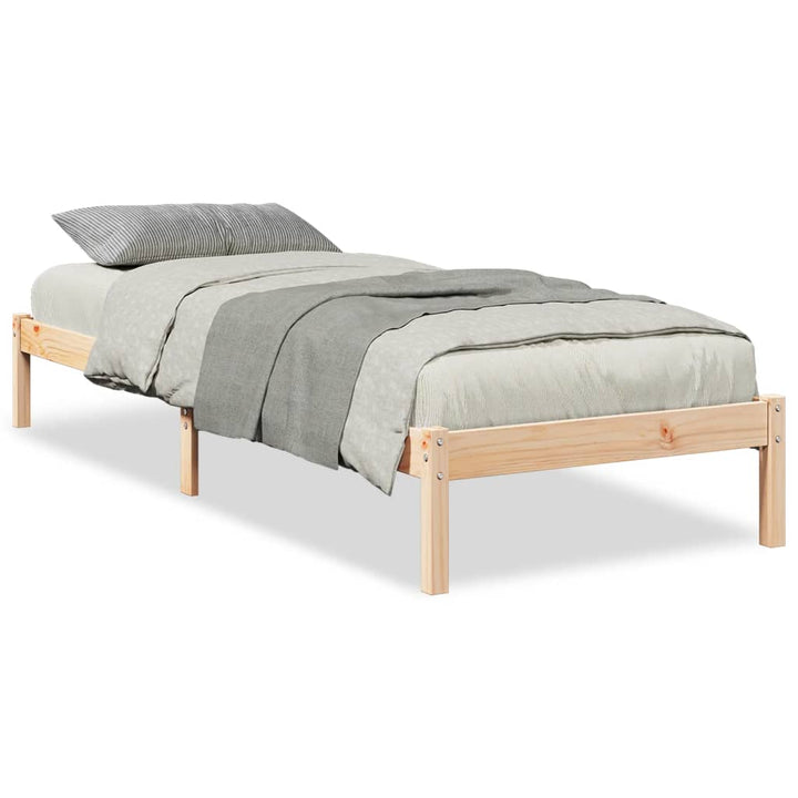 ekstra lang sengeramme uden madras 90x210 cm massivt fyrretræ