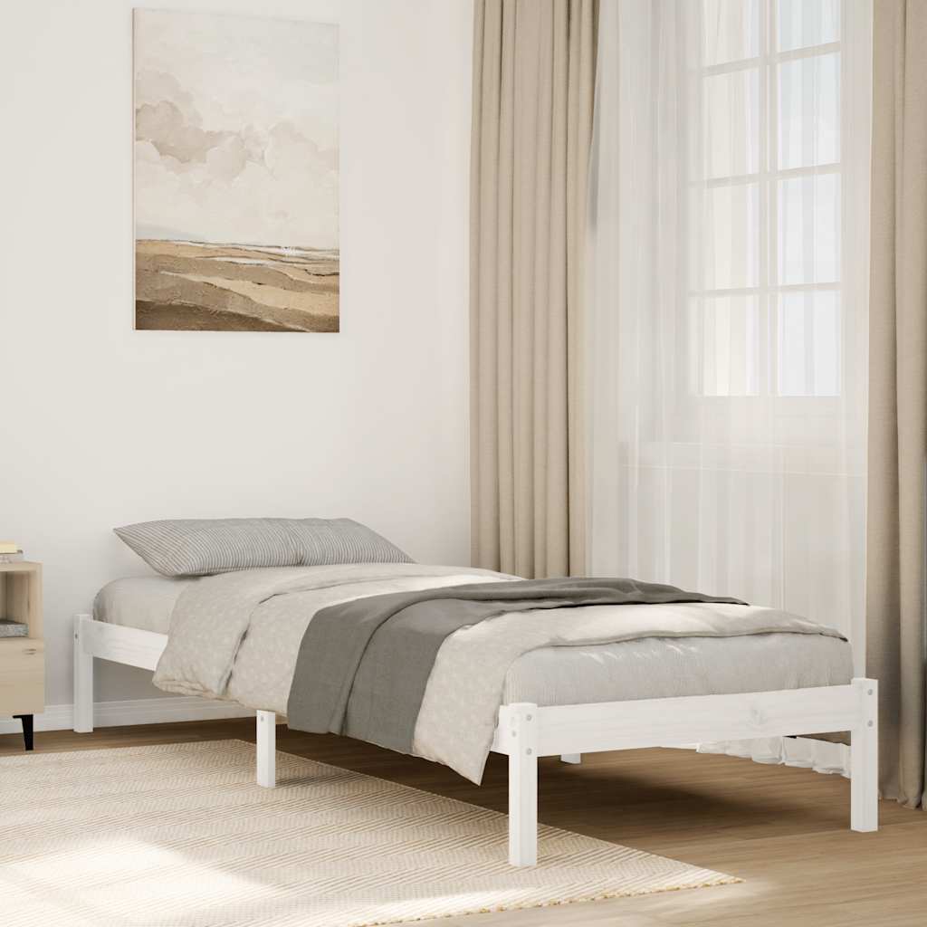 ekstra lang sengeramme uden madras 90x210 cm massivt fyrretræ
