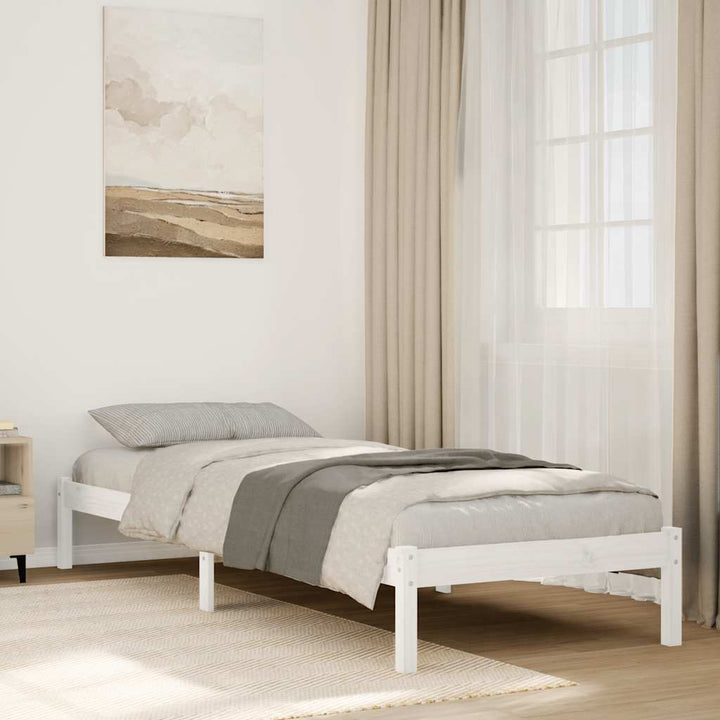 ekstra lang sengeramme uden madras 90x210 cm massivt fyrretræ
