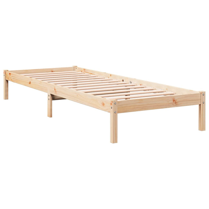 ekstra lang sengeramme uden madras 100x210 cm massivt fyrretræ