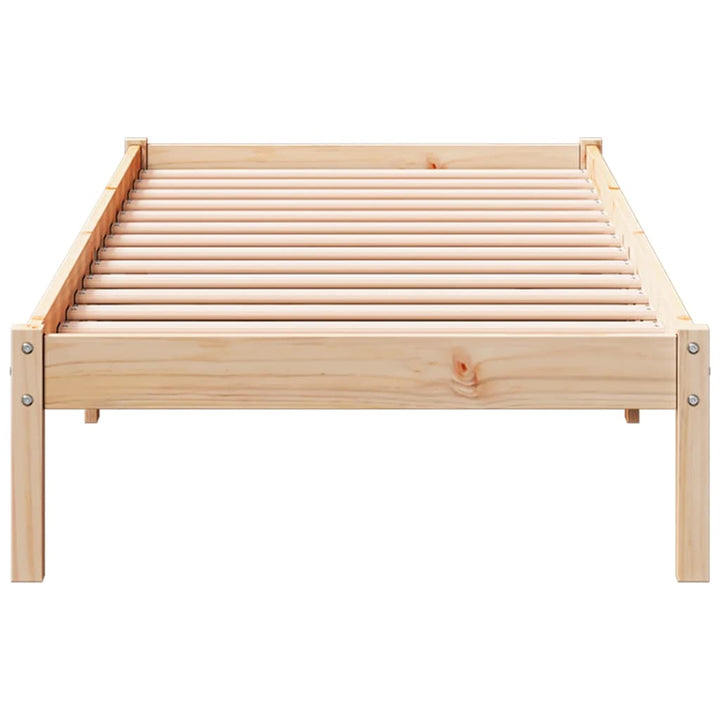 ekstra lang sengeramme uden madras 100x210 cm massivt fyrretræ