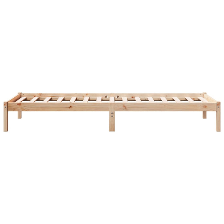 ekstra lang sengeramme uden madras 100x210 cm massivt fyrretræ