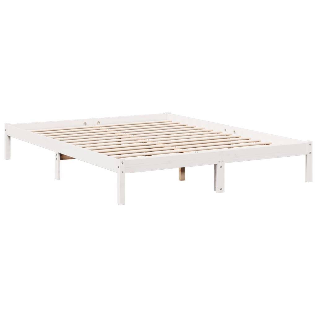 ekstra lang sengeramme uden madras 140x210 cm massivt fyrretræ