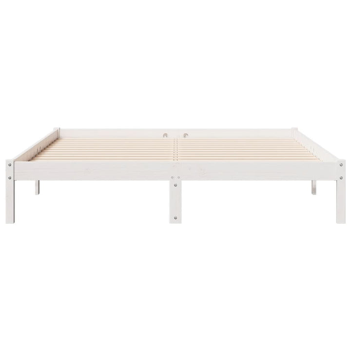 ekstra lang sengeramme uden madras 140x210 cm massivt fyrretræ