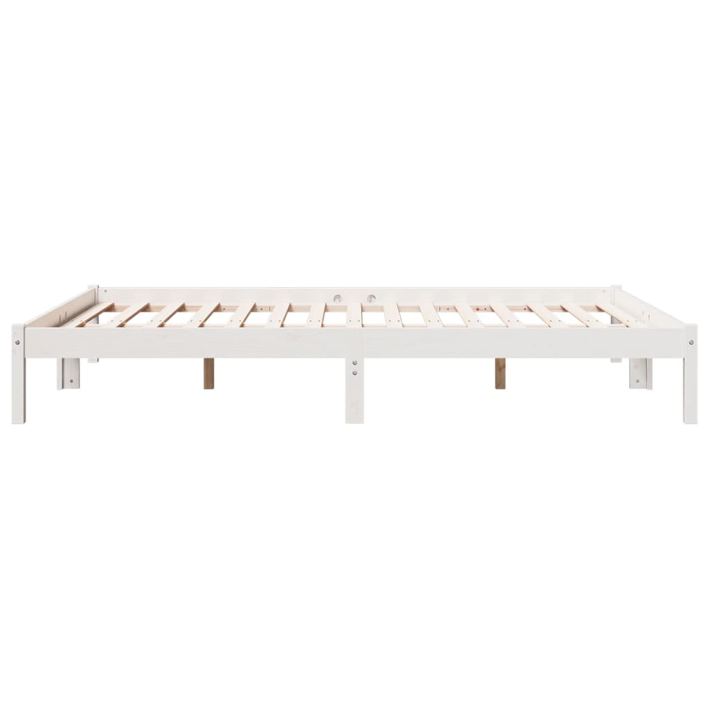 ekstra lang sengeramme uden madras 140x210 cm massivt fyrretræ