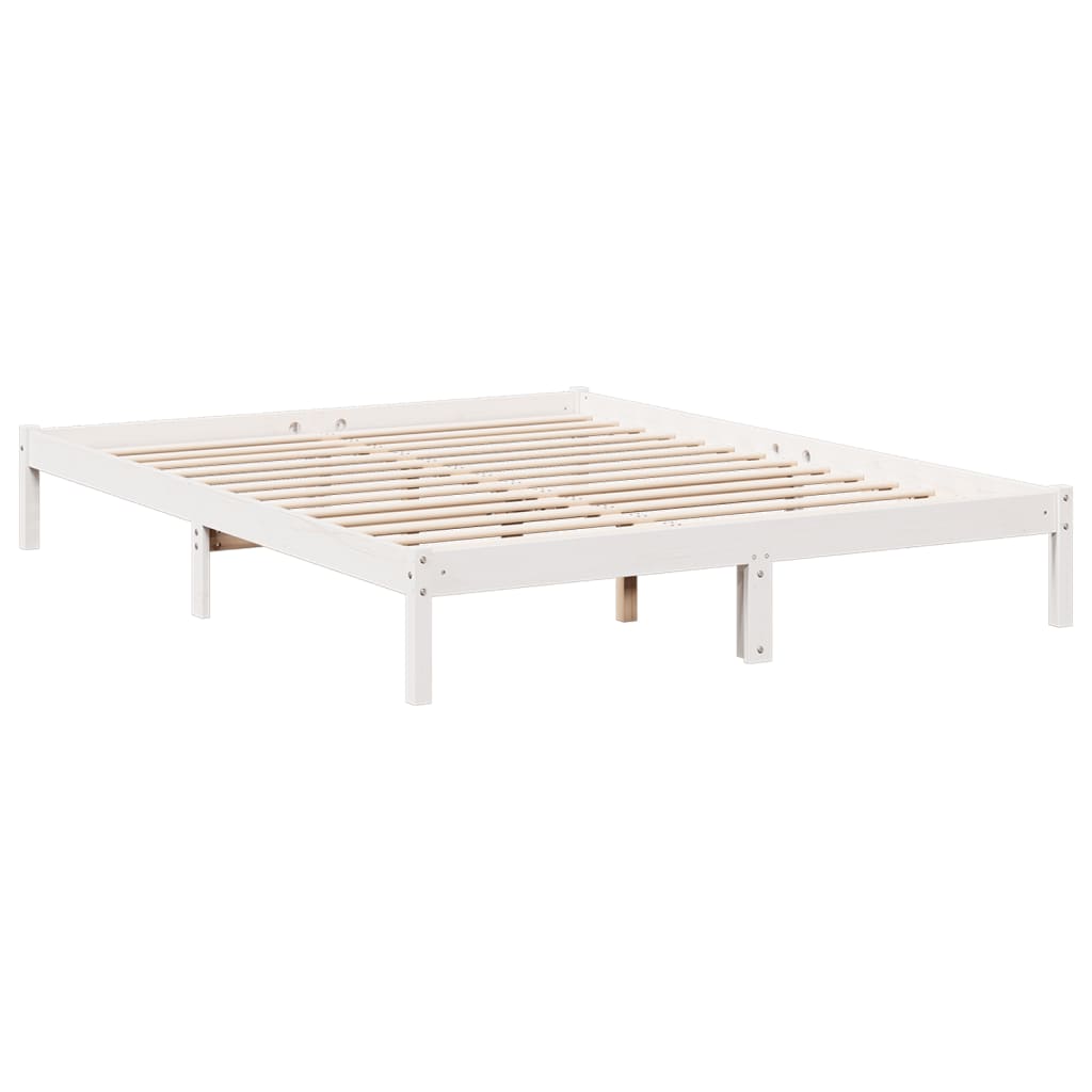 ekstra lang sengeramme uden madras 140x210 cm massivt fyrretræ