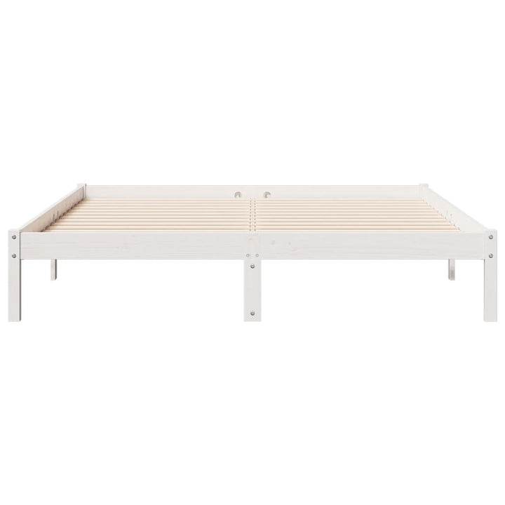 ekstra lang sengeramme uden madras 160x210 cm massivt fyrretræ