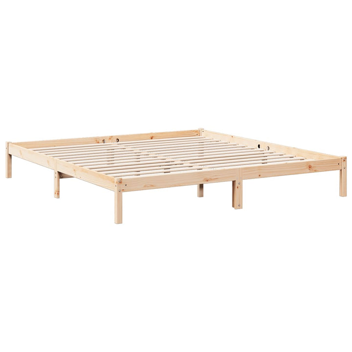ekstra lang sengeramme uden madras 180x210 cm massivt fyrretræ