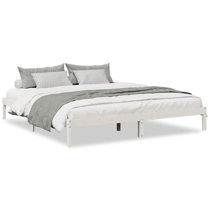 ekstra lang sengeramme uden madras 180x210 cm massivt fyrretræ