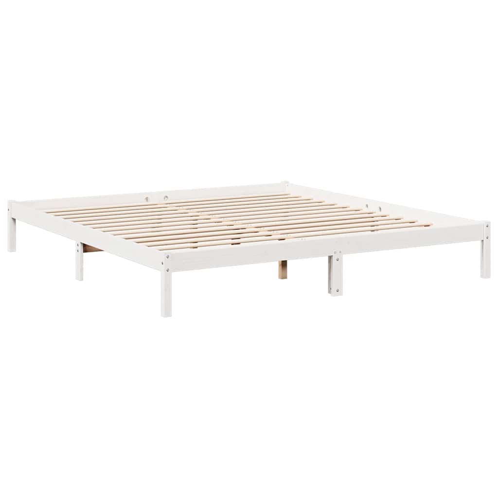 ekstra lang sengeramme uden madras 180x210 cm massivt fyrretræ