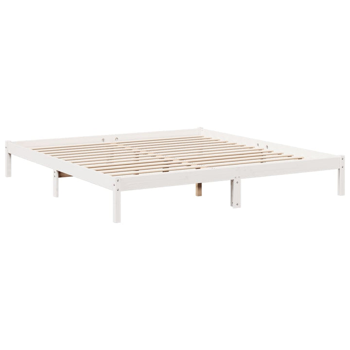 ekstra lang sengeramme uden madras 200x210 cm massivt fyrretræ