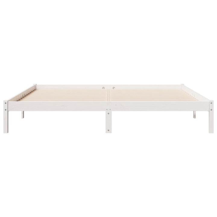 ekstra lang sengeramme uden madras 200x210 cm massivt fyrretræ