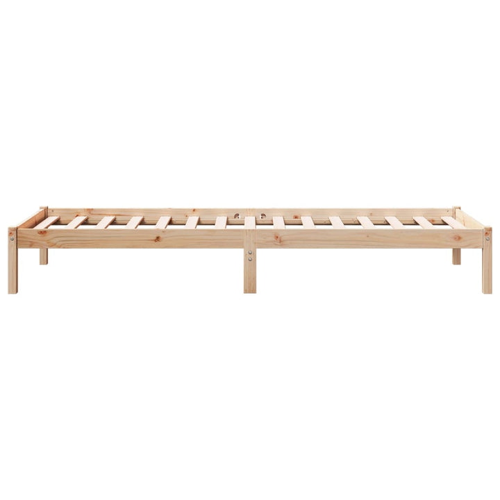 ekstra lang sengeramme uden madras 90x220 cm massivt fyrretræ