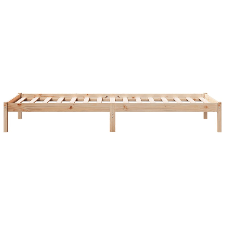ekstra lang sengeramme uden madras 100x220 cm massivt fyrretræ