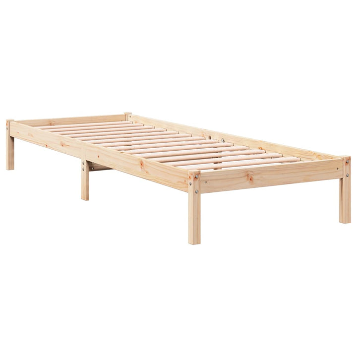 ekstra lang sengeramme uden madras 100x220 cm massivt fyrretræ