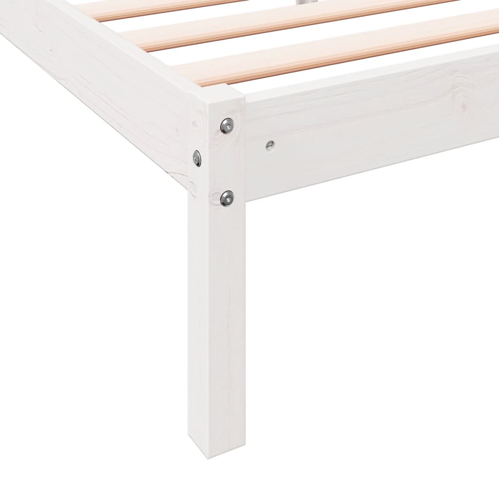 ekstra lang sengeramme uden madras 100x220 cm massivt fyrretræ